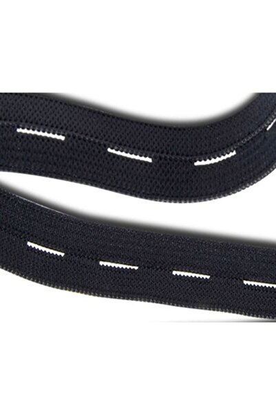 10 Metre İlikli Lastik 1,8 Cm Siyah Renk