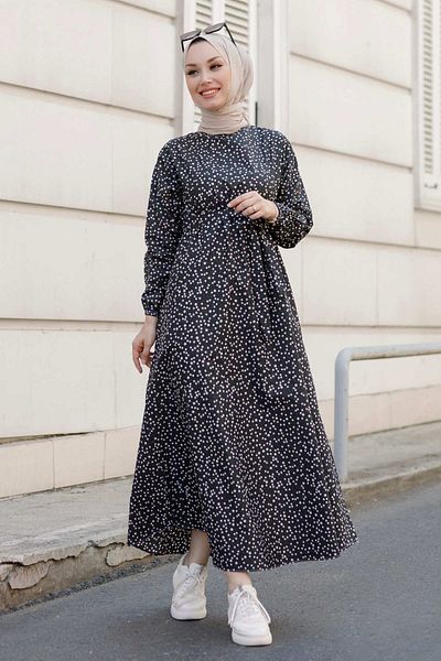 TOFİSA 10422-black Dress