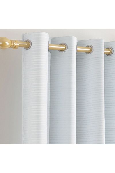 Home Box Leon Extra Long Sheer Curtain Pair - 140x300 cm