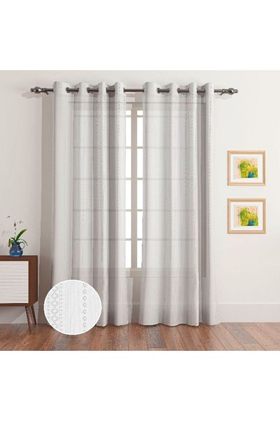 Home Box Sara 2-Piece Sheer Curtain Set - 140x240 cm