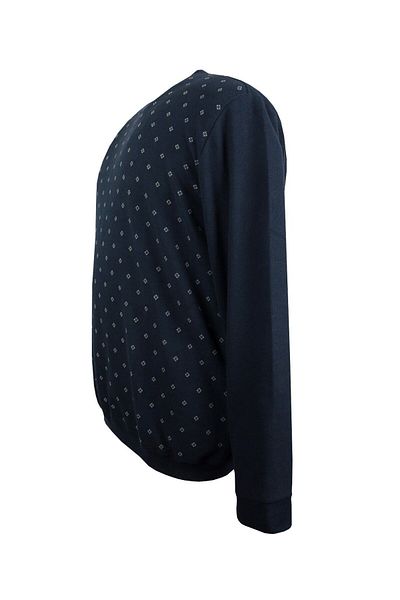 marufshop Ανδρικό μεγάλο μέγεθος Navy Blue Thessaloniki Sweat - Μεταξύ 115-150 κιλών, Φαρδιά Εφαρμογή, Εκτύπωση