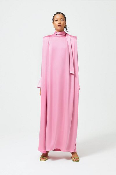 Nuum Design Satin Dress Cuff Sleeves