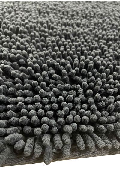 Chilai Home Victoria Cotton Dark Grey Σετ 2 Μοκέτα Μπάνιου, Χαλάκι Bpmk