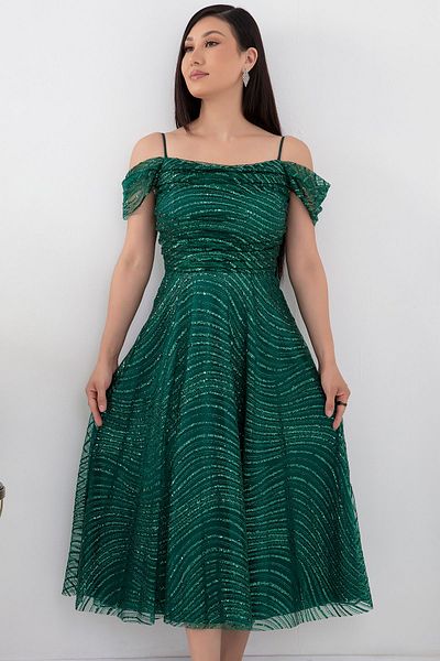PULLIMM Rochie cu bretele argintii - 39877