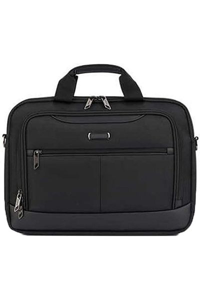 American Tourister Bass Briefcase 02 - Black - 1 Year Global Warranty