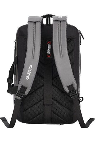 American Tourister AmericanTouristerSegno2.02Way15.6"LaptopBackpack,34.5L,Poylester,Grey|BottleHolder