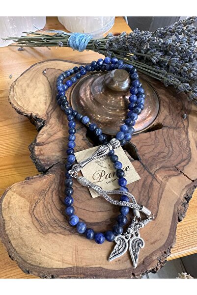 parze doğaltaş 99 de mărgele de rugăciune din piatră naturală de sodalit