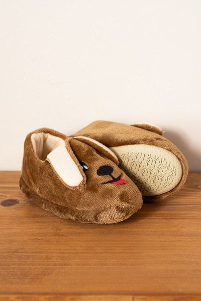AlbiShoes Детски пантофи унисекс с памучна подплата - домашни обувки за детска стая с фигура на куче