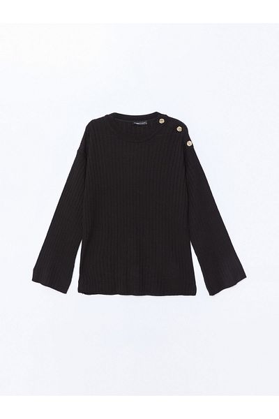 LC Waikiki Dámský pletený svetr Crew Neck - W4Ge63Z8