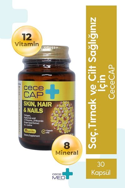 CECEMED Cece Cap Skin Hair Nails (Leather Hair And Nail) 30 Capsules