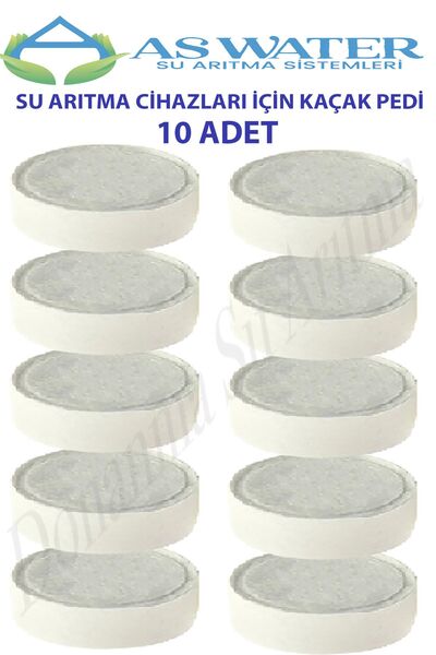 As Water Su Arıtma Cihazı Kaçak Aparatı İçin Kaçak Pedi 10 Adet Ped