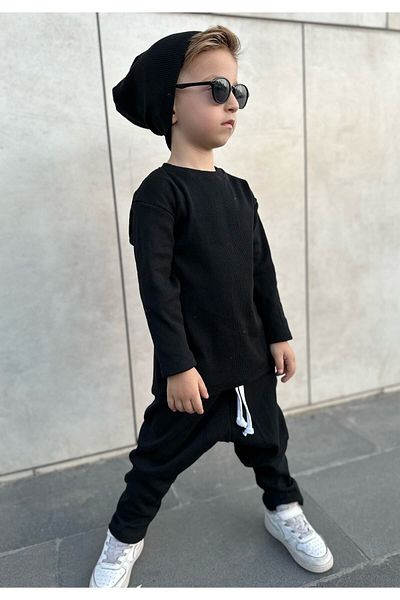 barin kids Set largi unisex pentru bebeluși și copii, 3 piese, set de camisole pentru creșă, ocazional, cu croiala relaxată