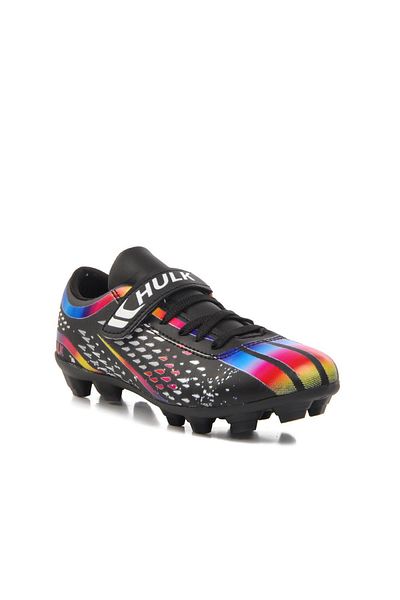 AYAKMOD Ghete de fotbal negre pentru copii - model 129-F