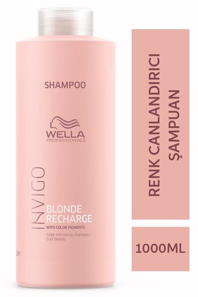 Wella Professionals Invigo Blonde Recharge Renk Canlandırıcı Şampuan 1000 ml