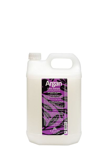 Kallos Cosmetics Argan Shampoo 5000 ML - For Coloured and Damaged Hair