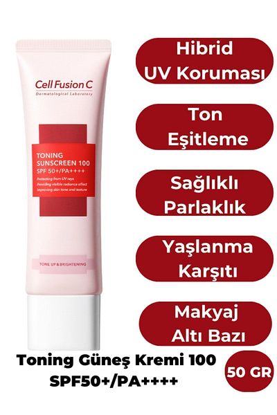 Cell Fusion C HiGh ProTecTive ToninG Cream - Sun EffecT, All Skin TYpes, 100 Spf50/Pa 50 Gr
