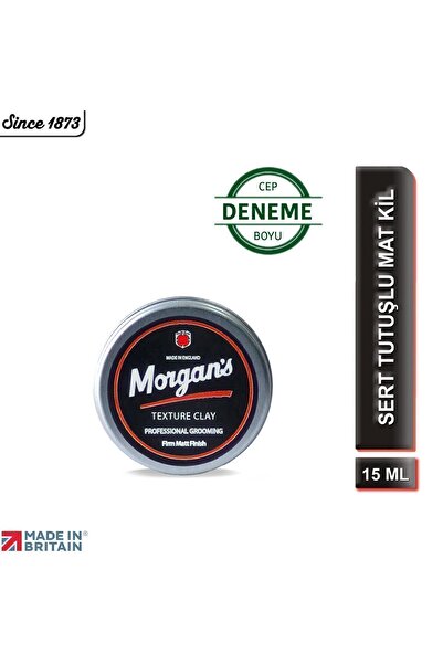 Morgan's Pomade Morgan's Texture Clay Firm Matt Finish - Doku Veren Sert Saç Kili 15 ml (DENEME CEP BOY)