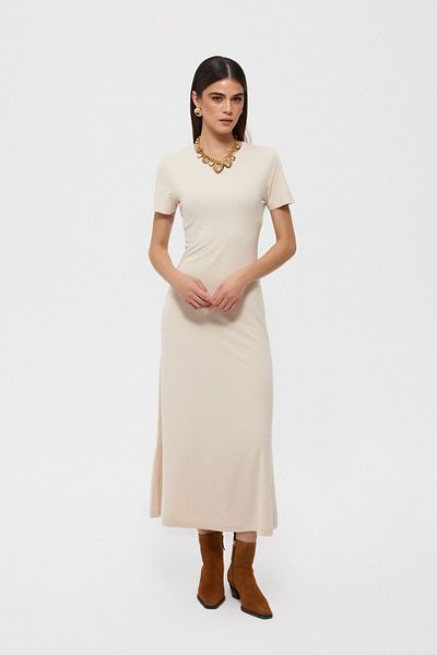 Seda Yalçın Atelier Beige Long Basic Dress
