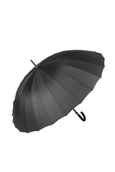 TAŞKÖPRÜ Siyah Desenli Baston 24 Fiber Tel Hakiki Deri Saplı Premium Protokol...