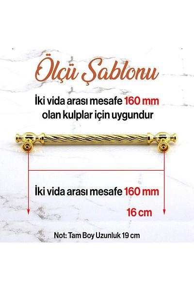 Badem10 Mâner din metal auriu din Birmania 160 mm -16 cm Mobilier Bucătărie Sertar Dulap Dulap Mânere Mâner Mâner Aur