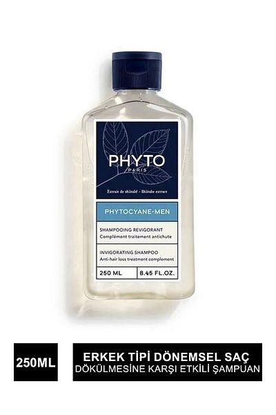 Phyto Cyane Herren-Shampoo, 250 ml, zur Linderung von Verschüttungen