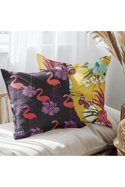 EJOYA Set de perne din 2 piese cu design Flamingo - 45 cm 113526