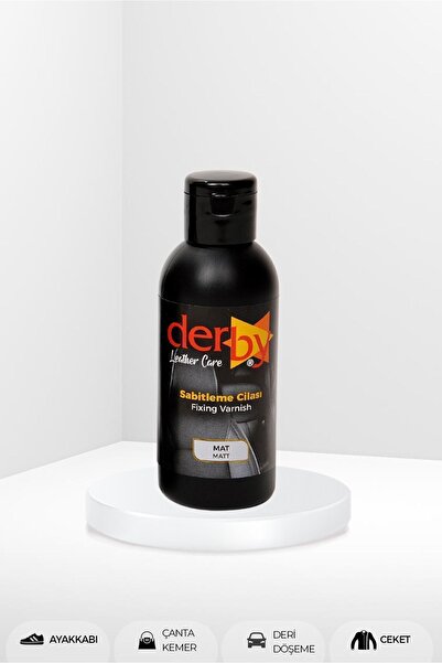 Derby Boya Sonrası Deri Boyası Sabitleme Cilası Mat 100ml