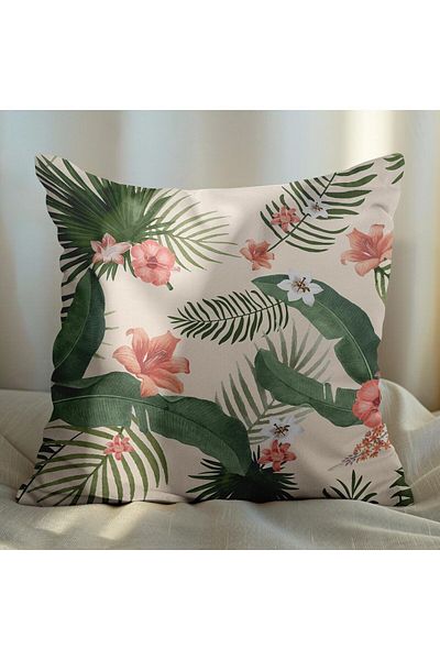 EJOYA 45cm Floral Design 2-piece Pillow and Throw Pillow Set - 113452