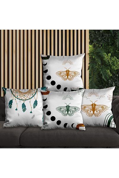 EJOYA 45cm Designed Dream Catcher 4-piece Pillow Set - Inner and Throw Pillow Case 113809