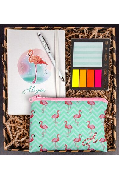 EJOYA Kişiye Özel Defter Kalem Kalemlik Ve Mini Organizer Ofis Kırtasiye Hediye Kutusu 111227