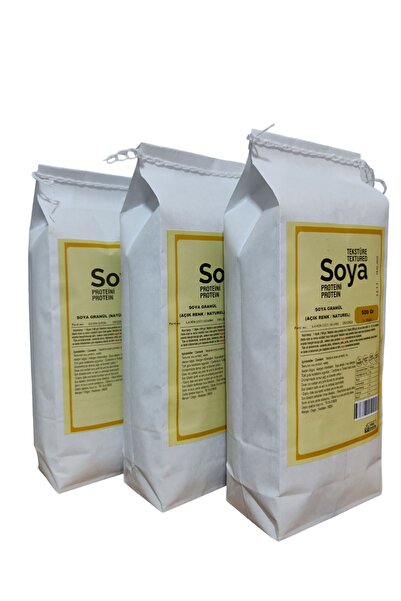 Soyfleks Naturel Soya Kıyması 500 Gr x 3 (1,5 Kg)