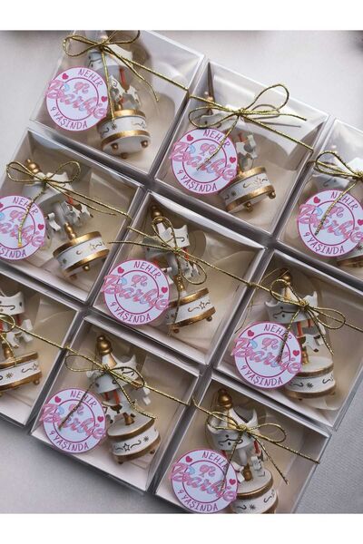 BUTTERFLY DREAM Dekoratif Atlı Karınca 10 Adet Doğum Hediyeliği, Mevlüd Hediy...