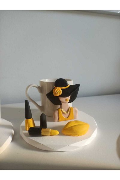 Süs Dükkanı Makeup supplies figured special design coffee cup model