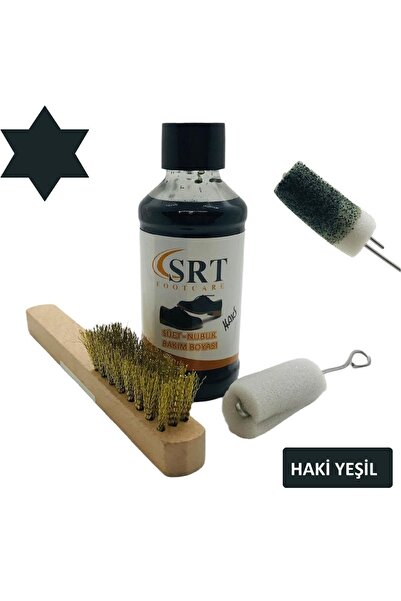 srtfootcare Süet Nubuk Ayakkabı Bakım Boyası 110 Gr Ve Süet Temizleme Tel Fır...