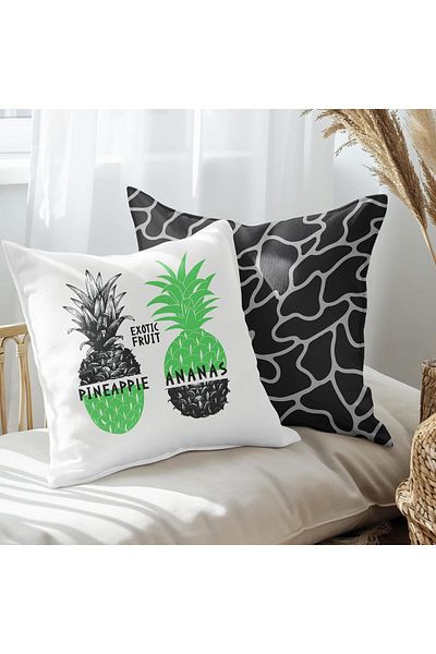 EJOYA 45cm Pineapple Design 2-piece Pillow and Throw Pillow Set - 113536