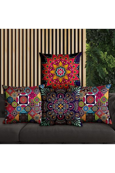 EJOYA Mandala Designed Classic Pillow Set of 4 - 45cm 113786