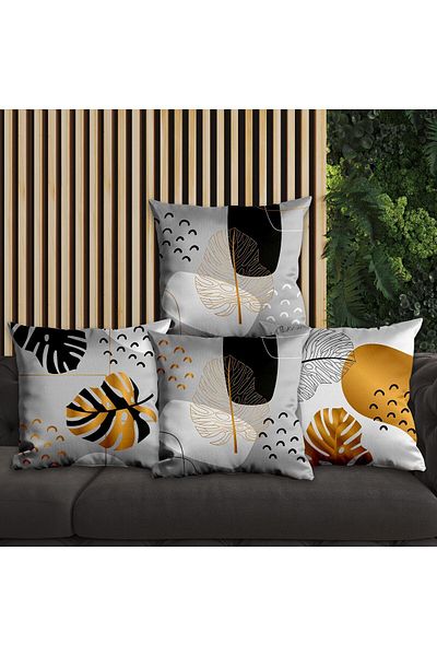 EJOYA Set de perne și fețe de pernă cu design floral de 45 cm - 113834