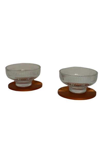 Nespresso Barista Glass and Affogato Bowl - Aluminum 2 Sets