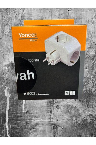 orka elektrik Viko Yonca Plus New Triple Golyat Socket Child Proof (black)