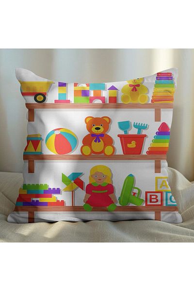 EJOYA 45cm Wide Set of 2 Pillow and Throw Pillow for Children's Room - 113496