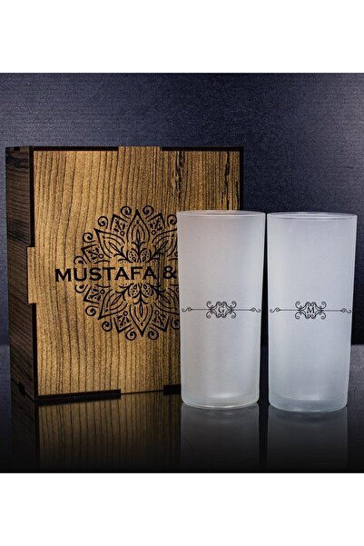 EJOYA Kişiye Özel Kutusunda 2'li Rakı Bardağı Hediye Seti 107143