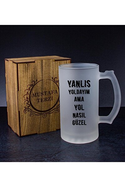 EJOYA Kişiye Özel Kutusunda Bira Bardağı Hediye Seti 108319