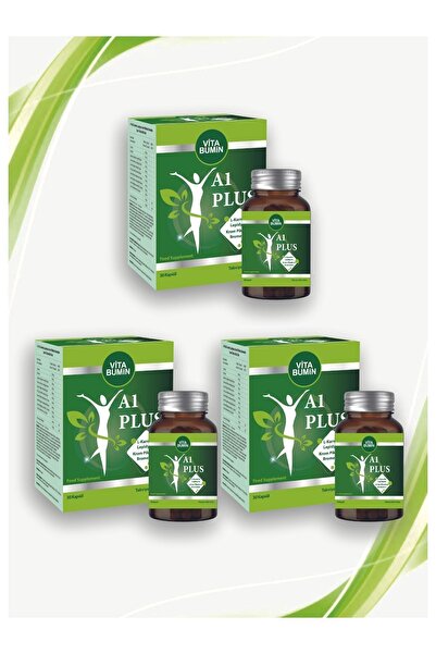 VİTABUMİN A1 Plus L-carnitine Lepidium Bitkisel 30 Kapsül 3 Adet