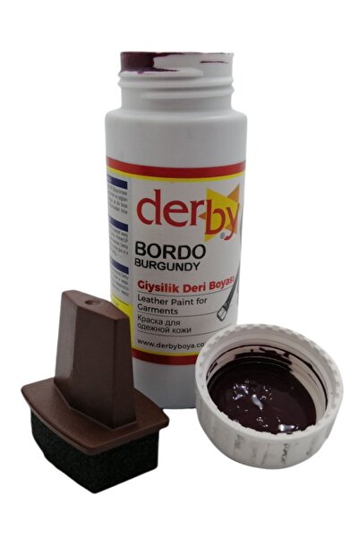 Derby Mont Direksiyon Koltuk Deri Boyası 100 ml Ve Saplı Sünger 1 Adet
