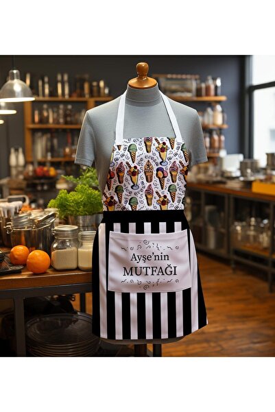 EJOYA Kişiye Özel İsimli Annemin Mutfağı Temalı Mutfak Önlüğü 113150