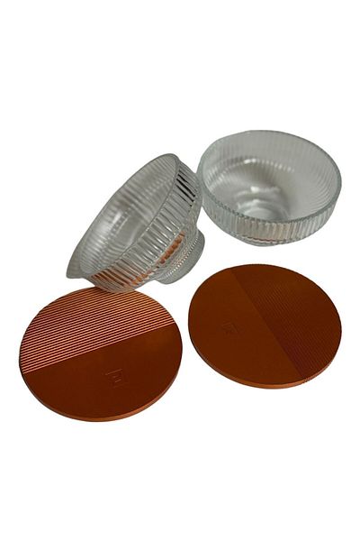 Nespresso Barista Glass and Affogato Bowl - Aluminum 2 Sets