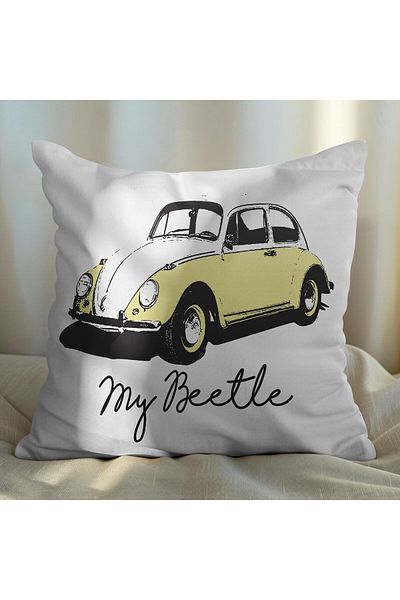 EJOYA Nostalgic Vosvos Designed 2-Piece Pillow and Throw Pillow Cover 45cm 113549