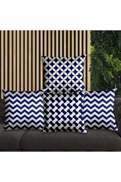 EJOYA 45cm Linear Pillow and Throw Pillow Set - Pack of 4 113861