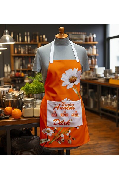 EJOYA Kişiye Özel Benim Annem En Özel En Güzel En Süper Isimli Mutfak Önlüğü 113189