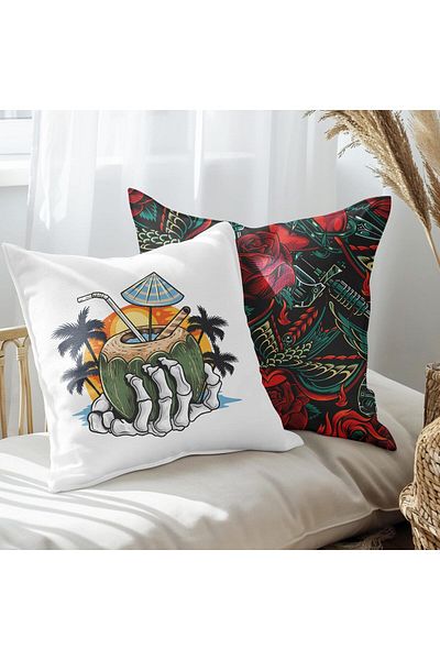 EJOYA Modern Designed 2-piece Pillow Set - 45cm Inside and Throw Pillow Cover 113576